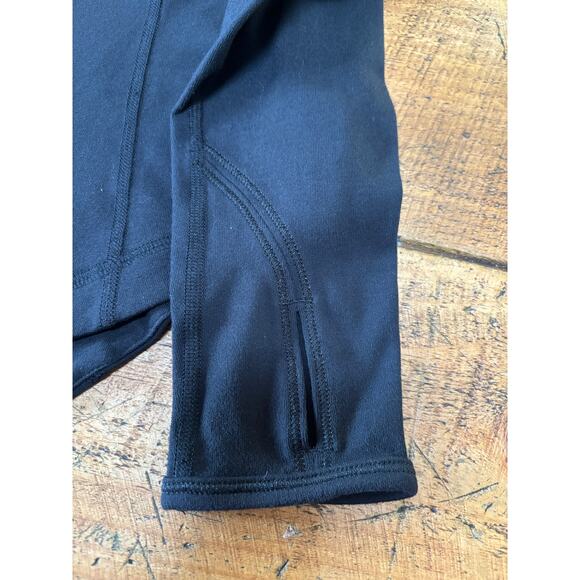 Lululemon Run Ice Queen Womens Black Long Sleeve Athletic Tee Reflective Logo 2 - Picture 8 of 11